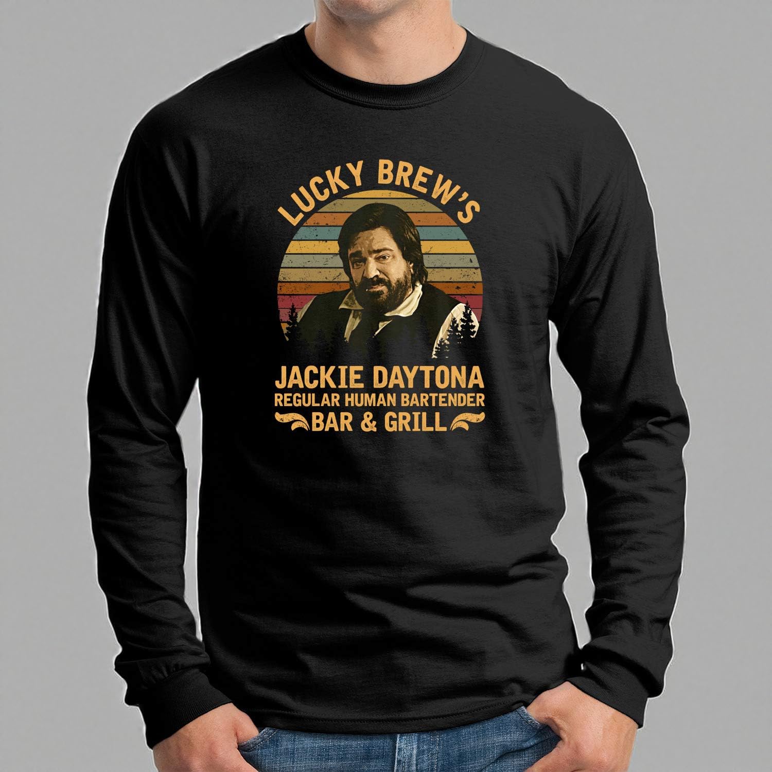 Jackie Daytona Regular Human Bartender T-Shirt - Inspired by What We Do in the Shadows | Funny Vampire TV Show Merch | Perfect for Halloween, Cosplay & Fan Gifts