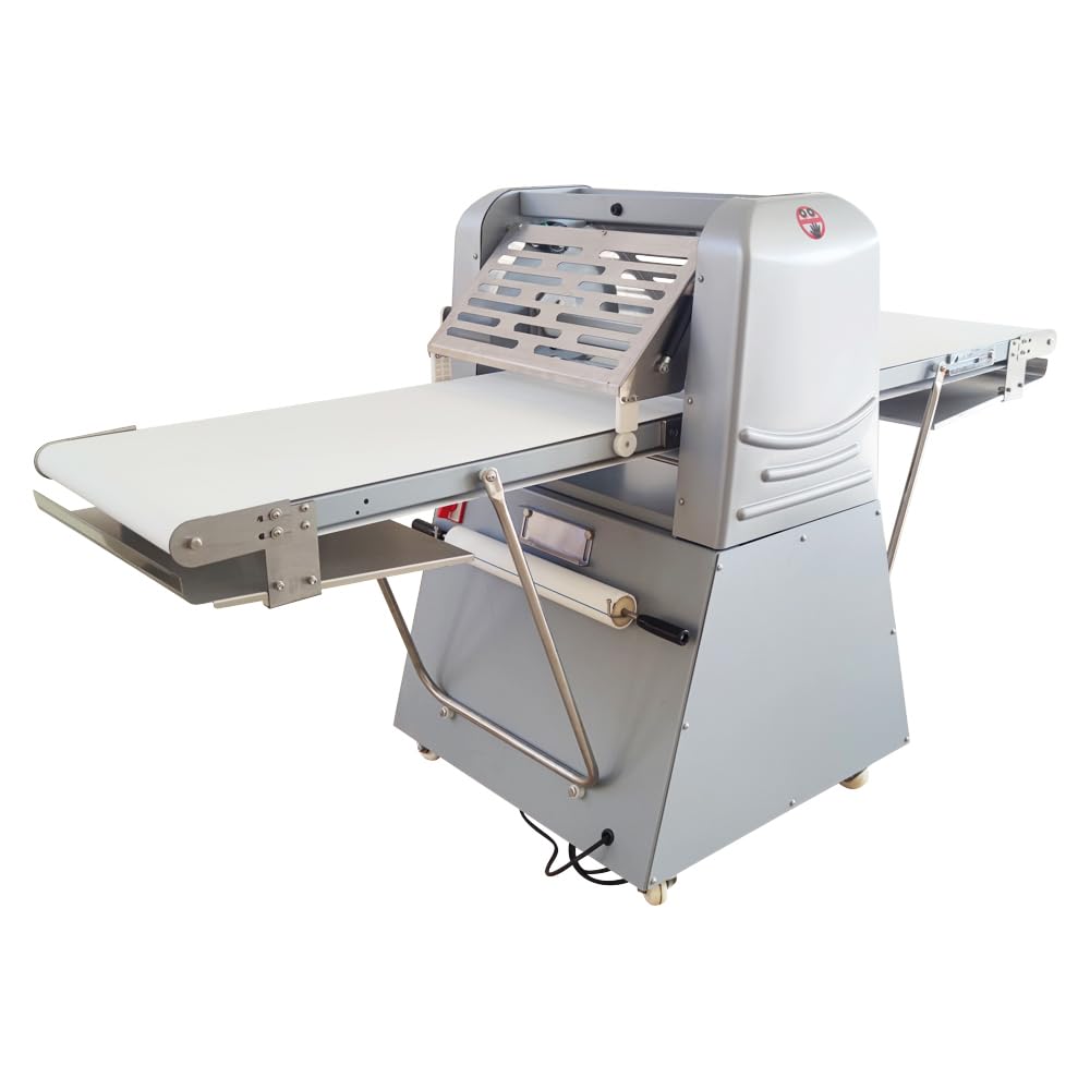 Commercial Dough Sheeter Machine - Reversible Roller Dough Press for Pastry, Bread, Pizza & Egg Tarts - 110V Vertical Danish Pastry Maker - Perfect for Bakeries, Restaurants & Home Baking