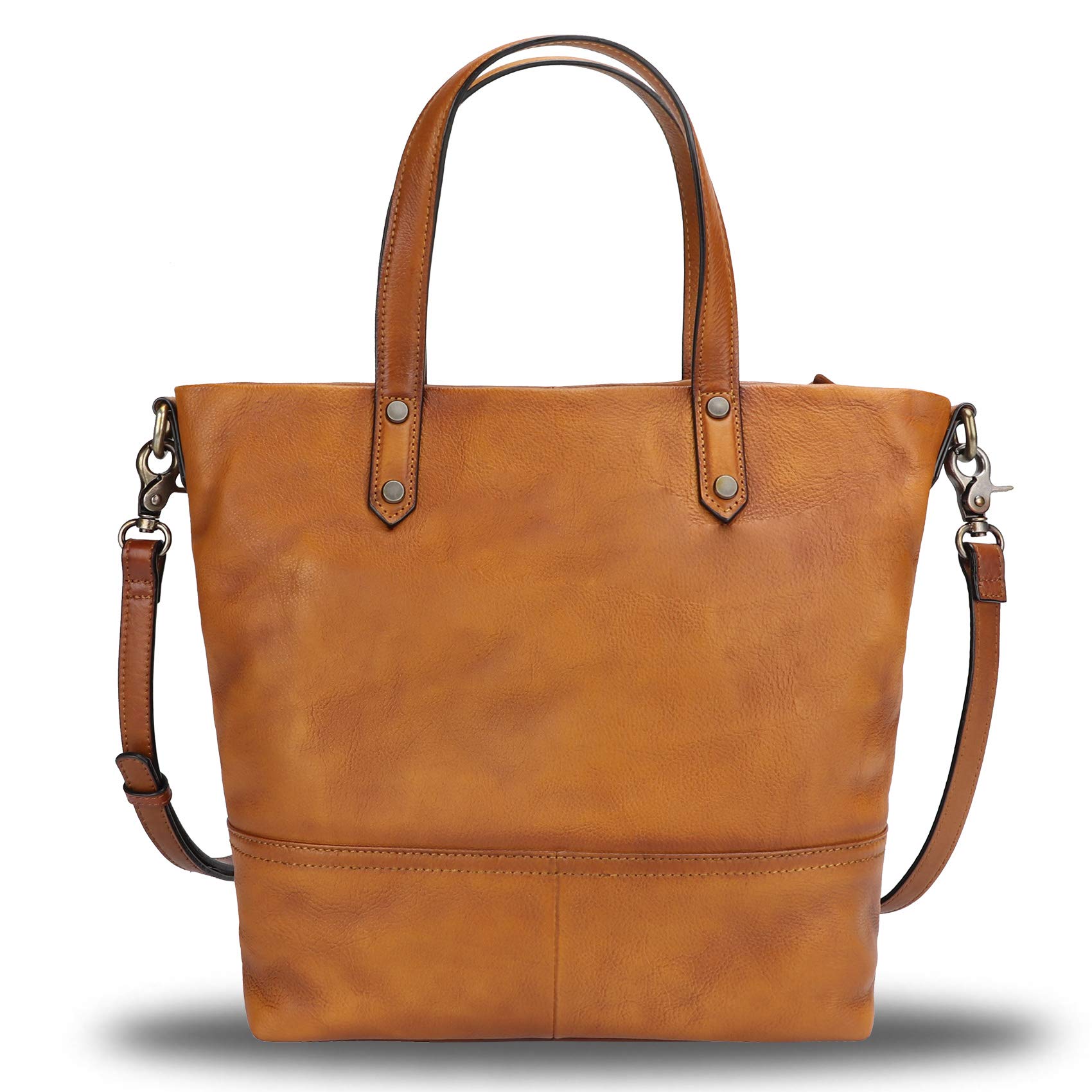 Genuine Leather Satchel Purses for Women - Top Handle Crossbody Shoulder Tote Bag - Perfect for Work, Travel & Everyday Use