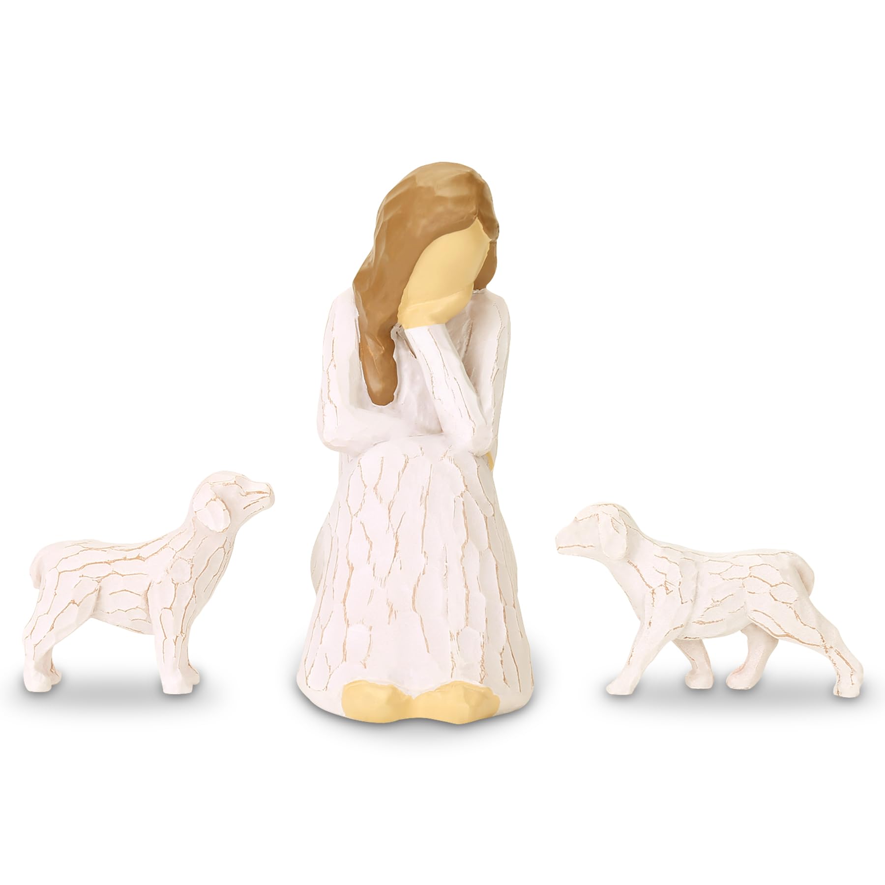 Angel of Friendship Dog Memorial Figurine - Sympathy Gift for Dog Loss, Bereavement Keepsake for Dog Lovers - Perfect for Pet Memorial Display, Comforting Gift for Women Coping with Pet Loss