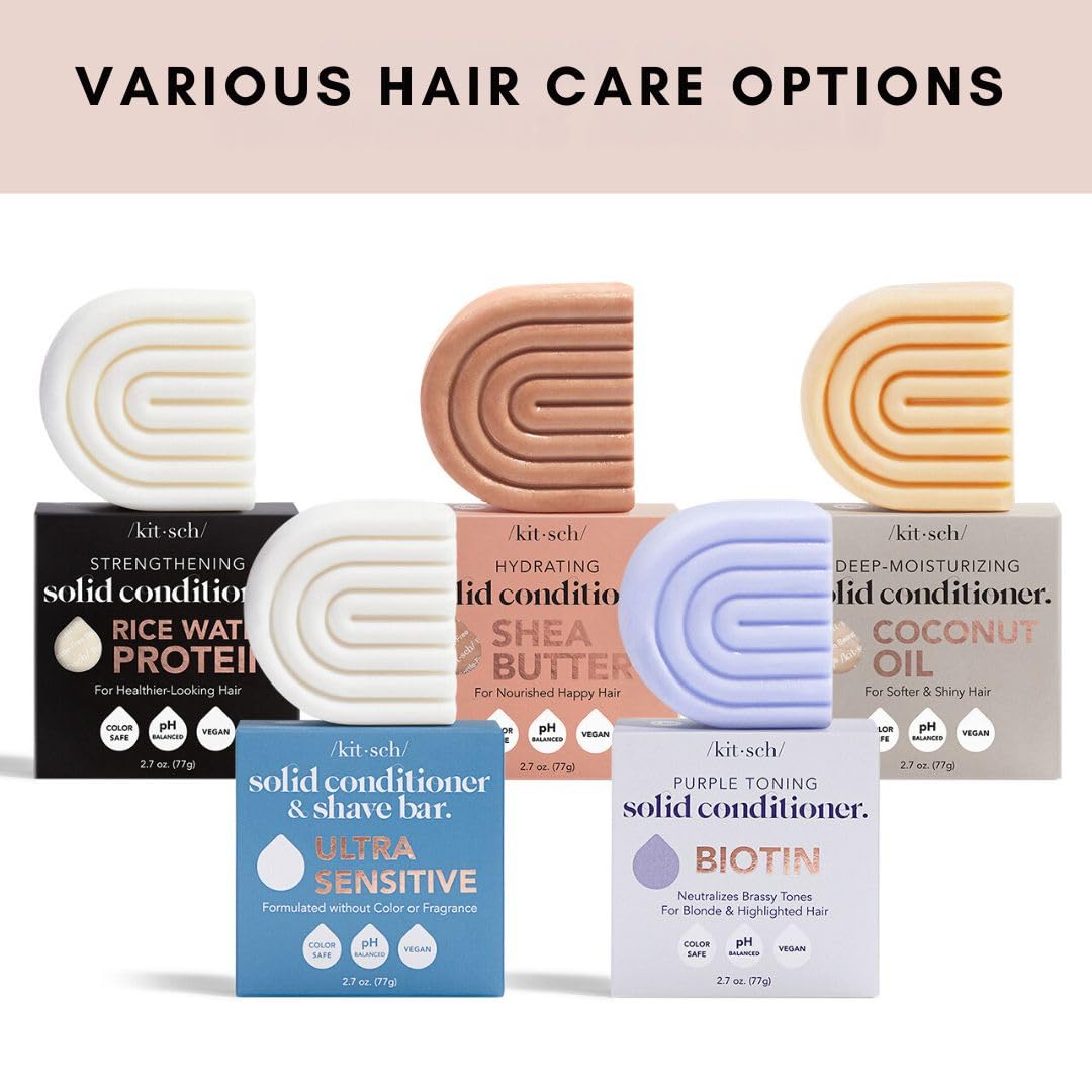 Organic Coconut Oil Conditioner Bar & Detoxifying Charcoal Body Wash Bar Set - Natural Hair and Skin Care for Dry Scalp & Acne - Eco-Friendly Travel Toiletries for Camping & Gym