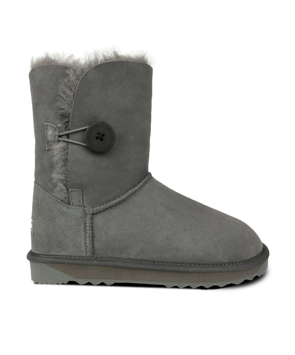 Women's UGG Premium Short Button Boots - Warm Winter Snow Boots for Women | Cozy & Stylish Ankle Boots for Cold Weather, Outdoor Activities & Casual Wear