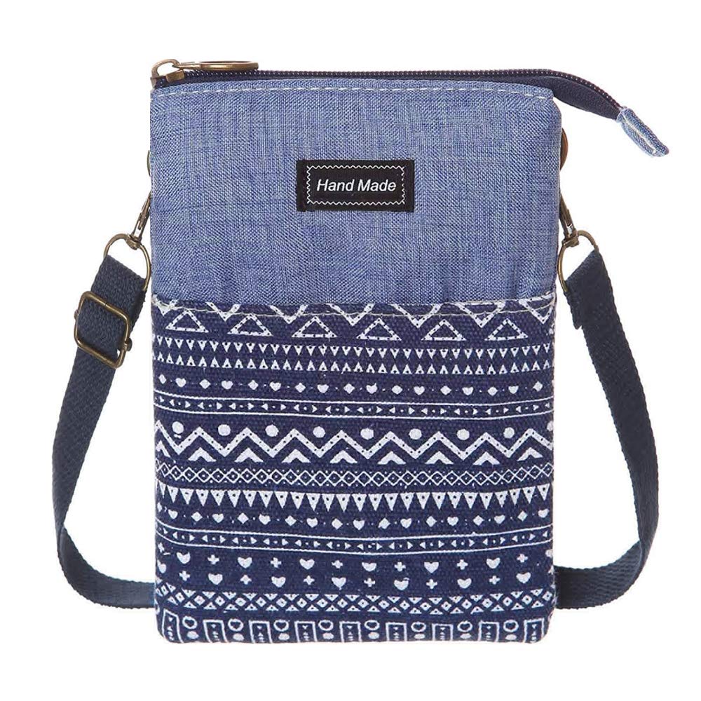 Spacious Canvas Crossbody Phone Purse Wallet with Adjustable Shoulder Strap for Women & Teen Girls - Perfect for Travel, Shopping, and Daily Essentials