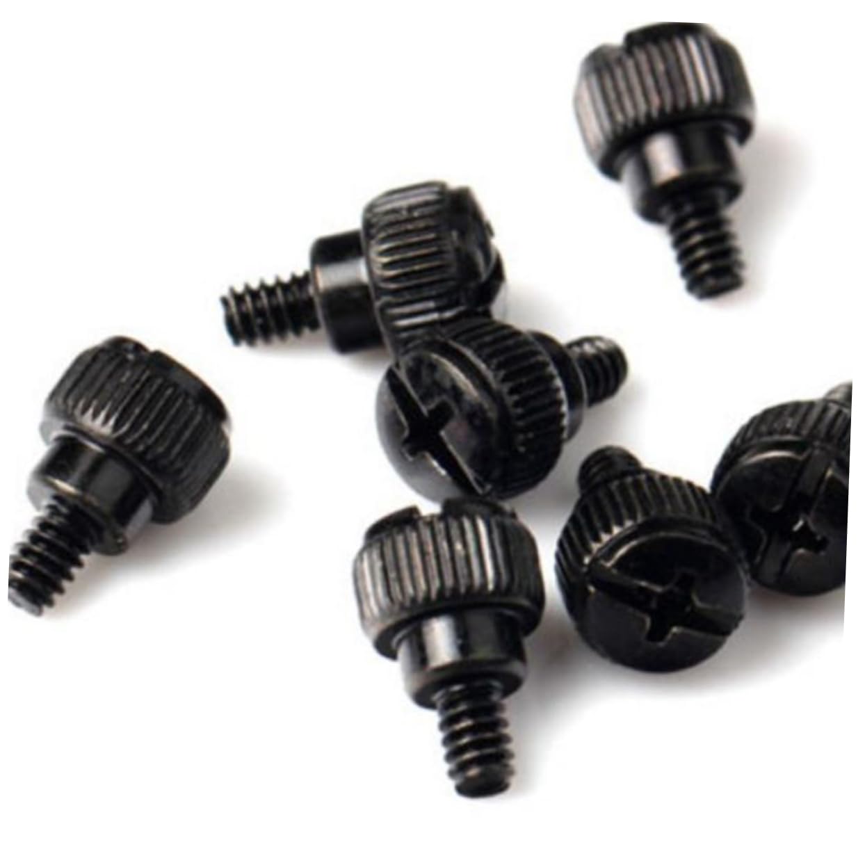 OSALADI 100pcs Black Oxide Computer Case Screws - Chassis Fixing Screws for PC Build, Repair & Maintenance | Durable Computer Accessories for DIY, Upgrades & Hardware Installation