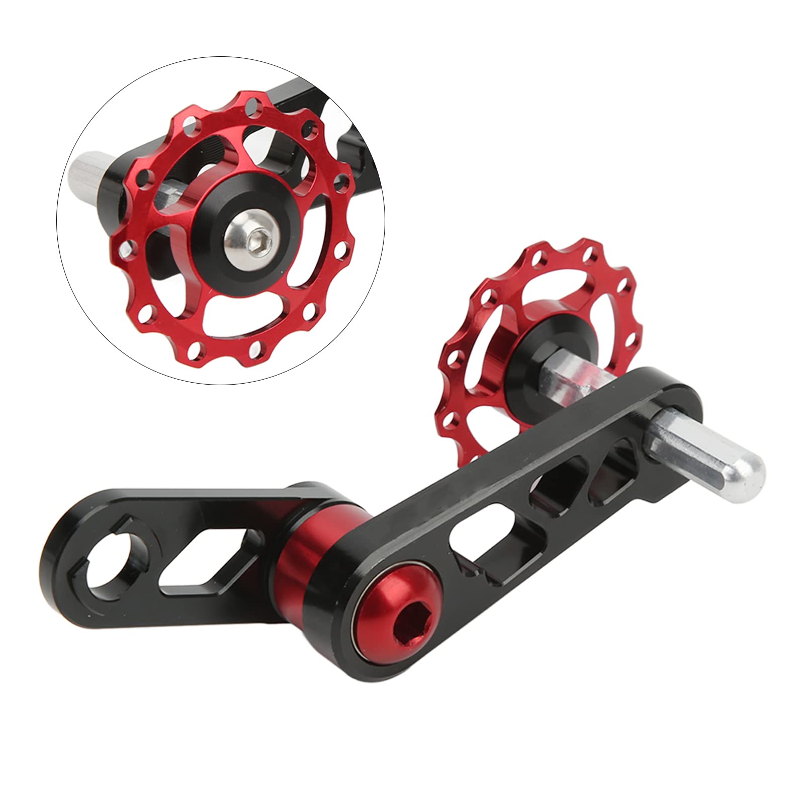 VBESTLIFE Single Speed Chain Tensioner - Aluminum Alloy Bicycle Chain Stabilizer for Folding Bikes - Single Speed Converter Replacement Part - Perfect for Urban Commuting & Bike Maintenance