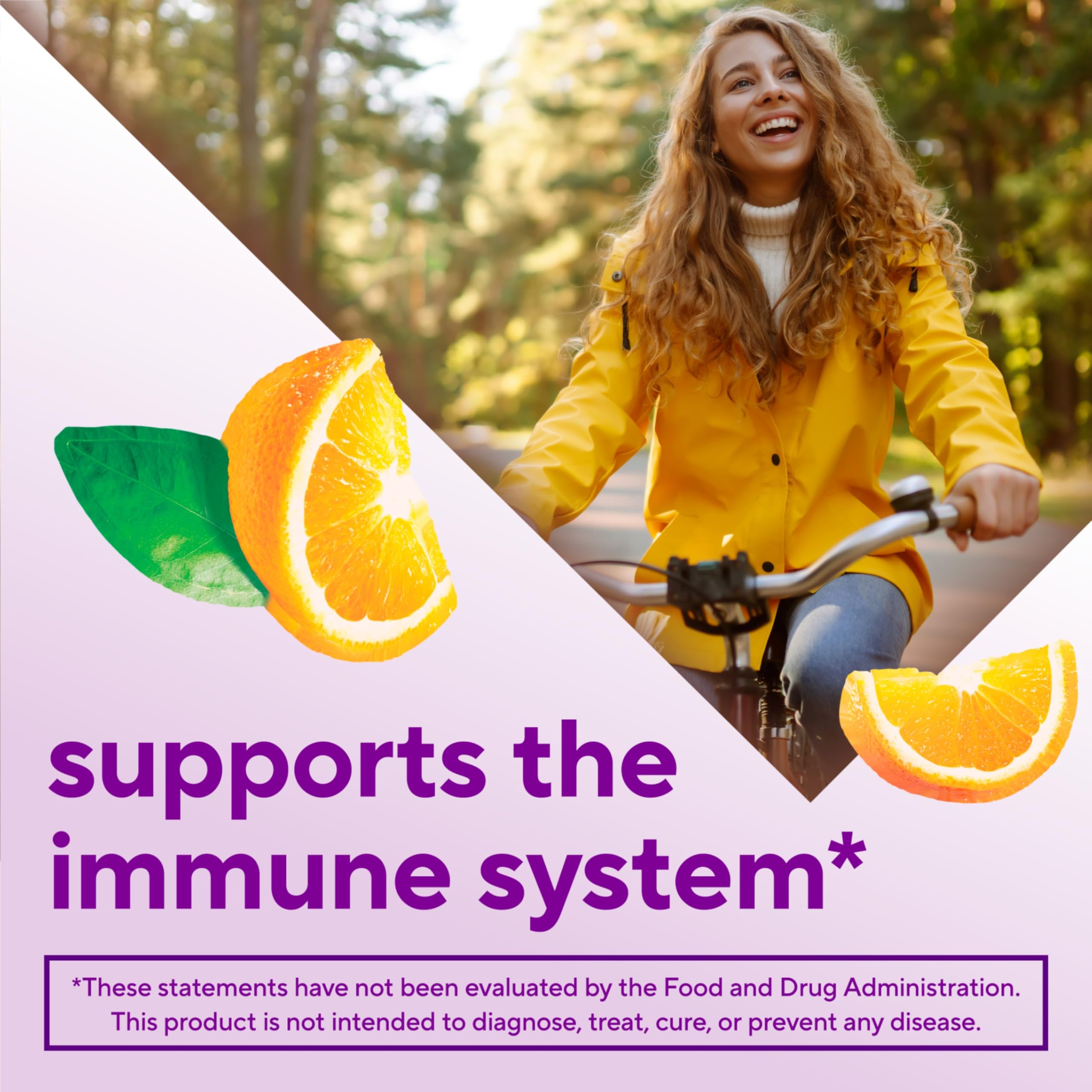Vitafusion Extra Strength Power C Gummy Vitamins - Tropical Citrus Flavor, Immune Support Supplement with Vitamin C (92 Count) - Boost Immunity for Adults & Kids, Perfect for Daily Wellness & Cold Season Protection