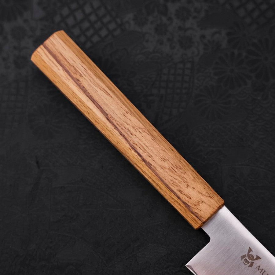 Premium AUS-10 Stainless Steel Sujihiki Knife 240mm with Polished Oak Handle - Perfect for Sushi, Sashimi & Meat Slicing at Home or Professional Kitchens