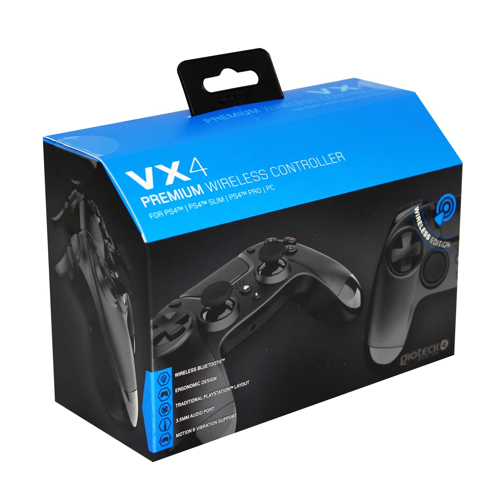 Gioteck PS4 Bluetooth Controller - 35mm Jack for Gaming & Streaming