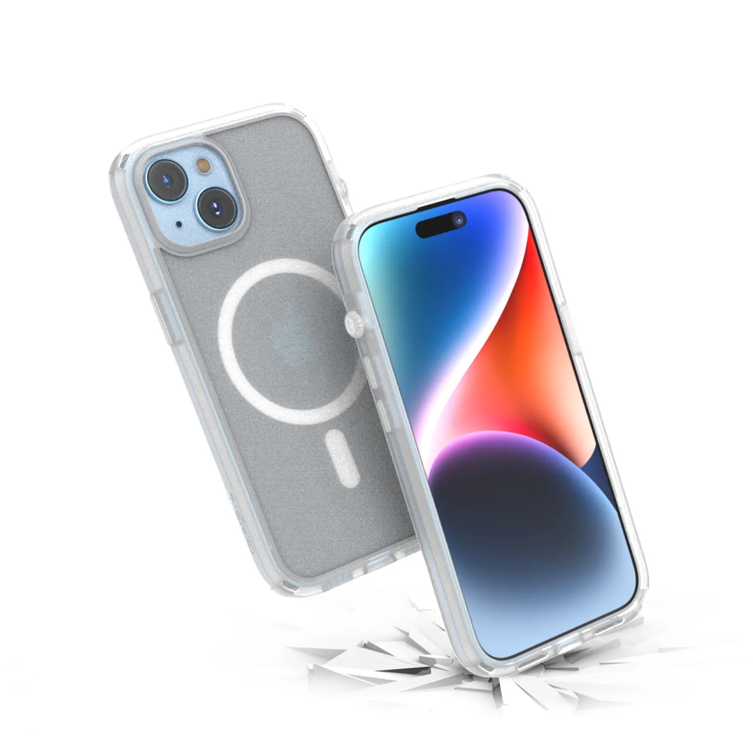 iPhone 15 Protective Case with MagSafe Compatibility - Slim Shockproof Cover for Everyday Use, Travel & Work