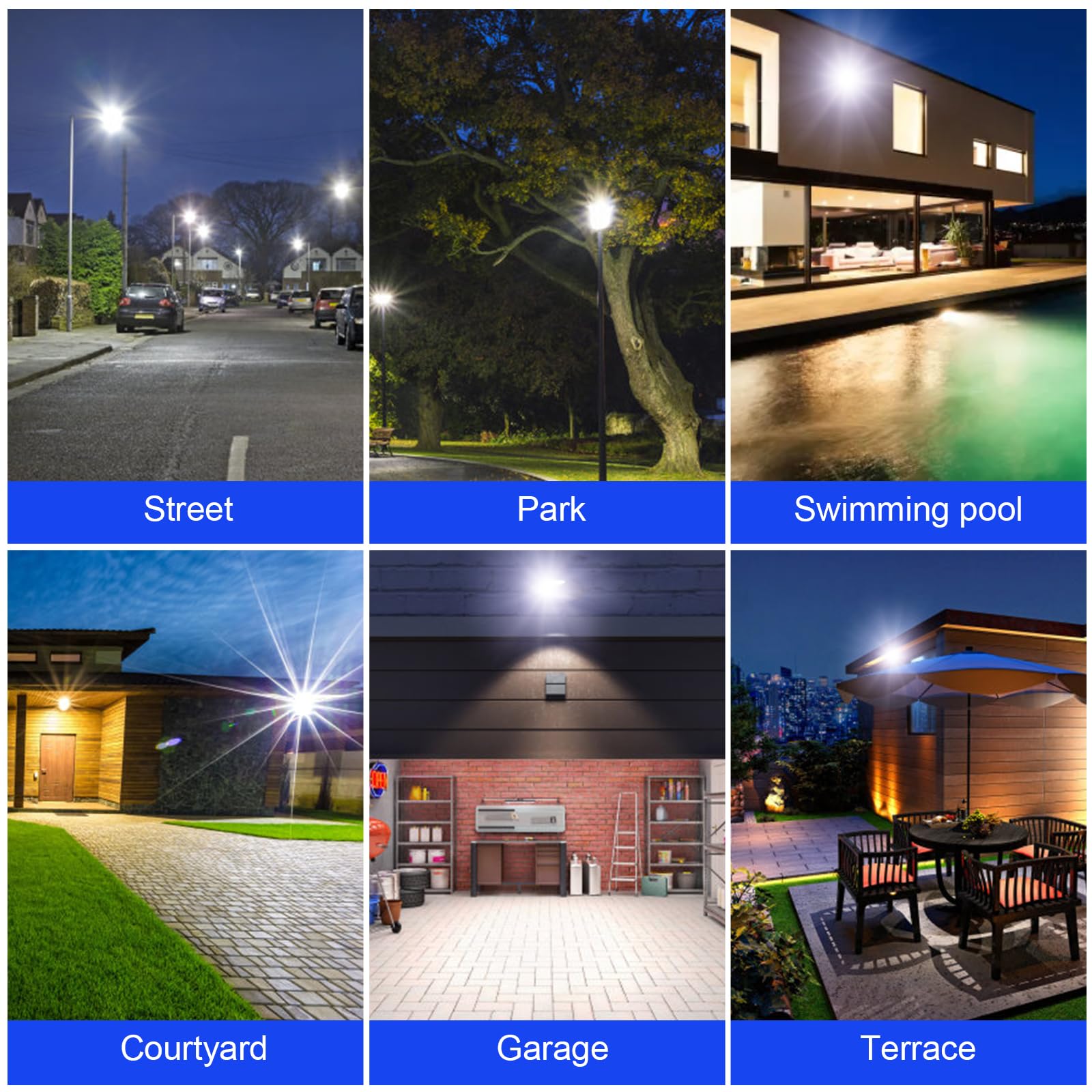 2 Pack Solar Motion Sensor Lights Outdoor - 1000LM 400 LED Waterproof Security Lights with Wide Angle Detection for Parking Lots, Streets, Garages & Gardens | Solar Powered Outdoor Lighting for Pathways, Driveways & Backyards