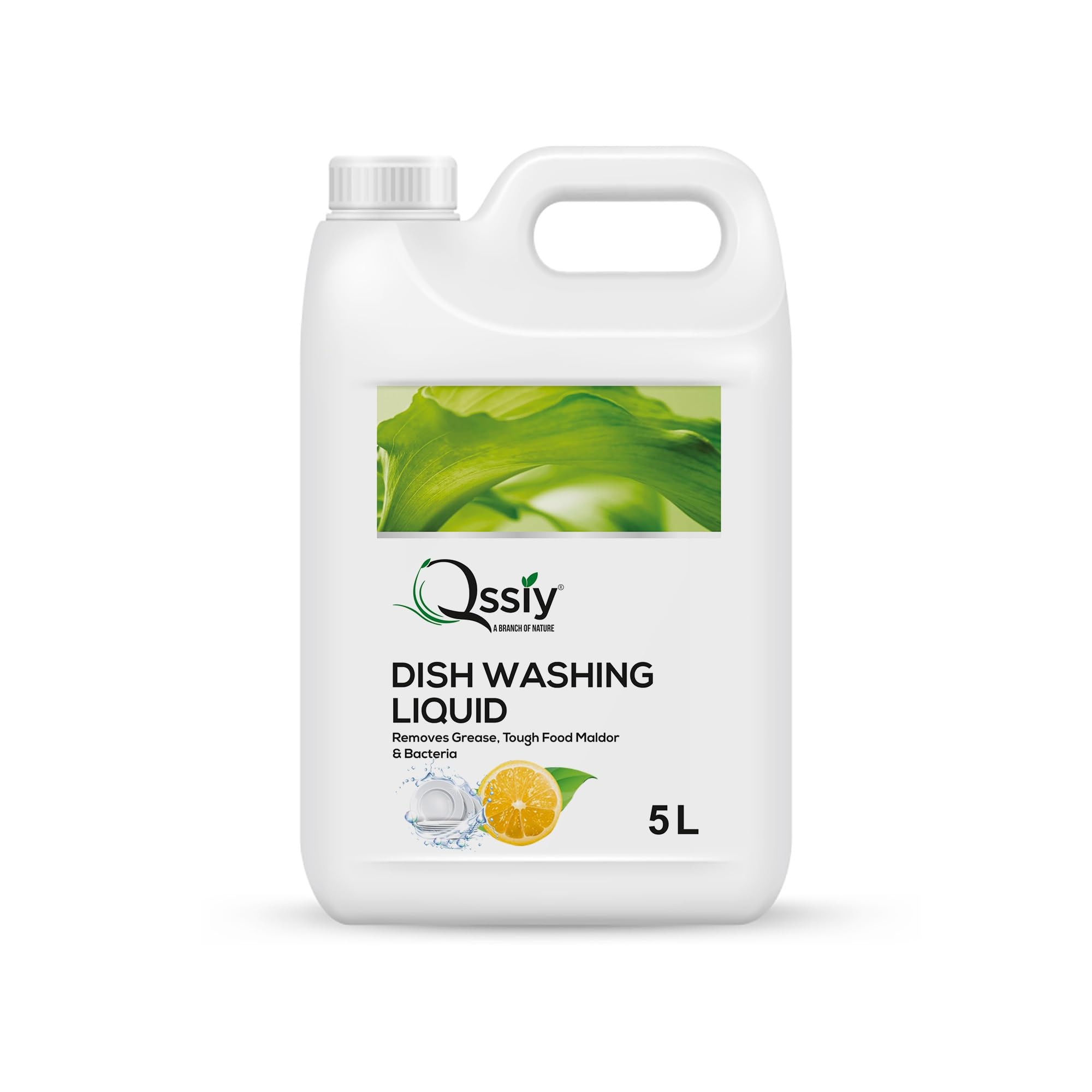 **Qssiy Green Apple Dishwashing Liquid Gel – 5 Litre (1.32 Gallon) – All-Purpose Dish Soap for Pots, Pans, Utensils & More – Safe for Hands & Dishwashers – Fresh Green Apple Scent – Ideal for Kitchens, Restaurants & Household Cleaning**