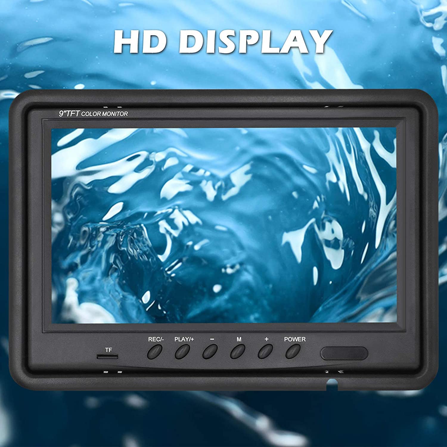 Sanyipace 9-Inch TFT Color Screen Monitor for Pipe Inspection Camera - Compatible with Sanyipace 9300D & 929DJTX Models | Ideal for Plumbing, Sewer Line, and Drain Pipe Inspections