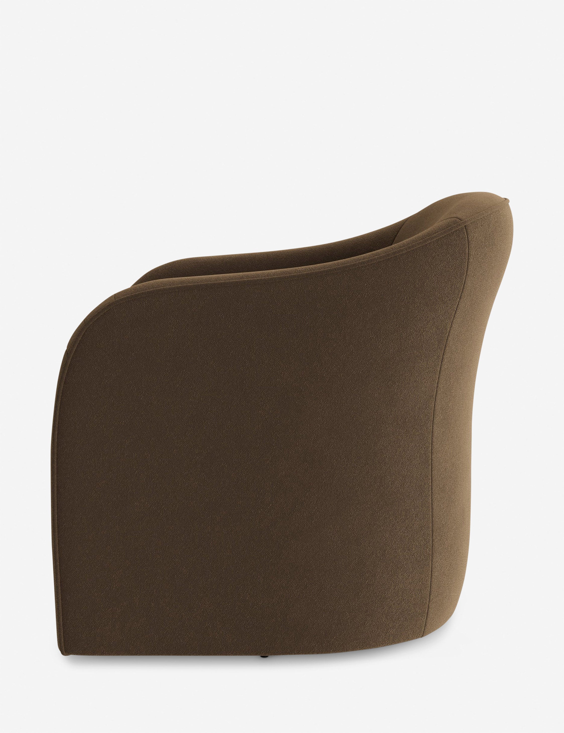Modern Faro Swivel Chair by DISC Interiors - 360° Rotating Accent Chair for Living Room, Office & Lounge - Mid-Century Inspired Home Decor