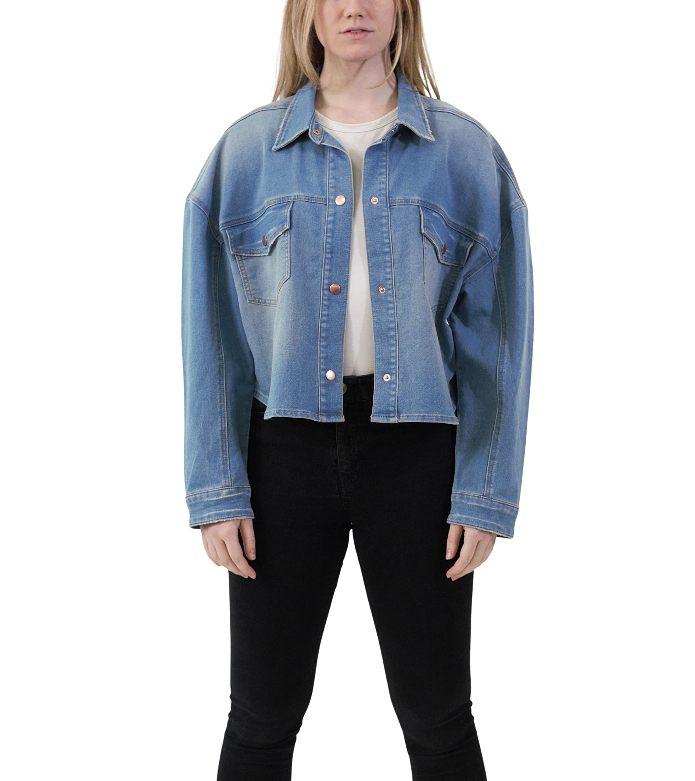 Women's Premium Denim Jackets - Stylish & Comfortable Coats for Casual Outings & Evening Events
