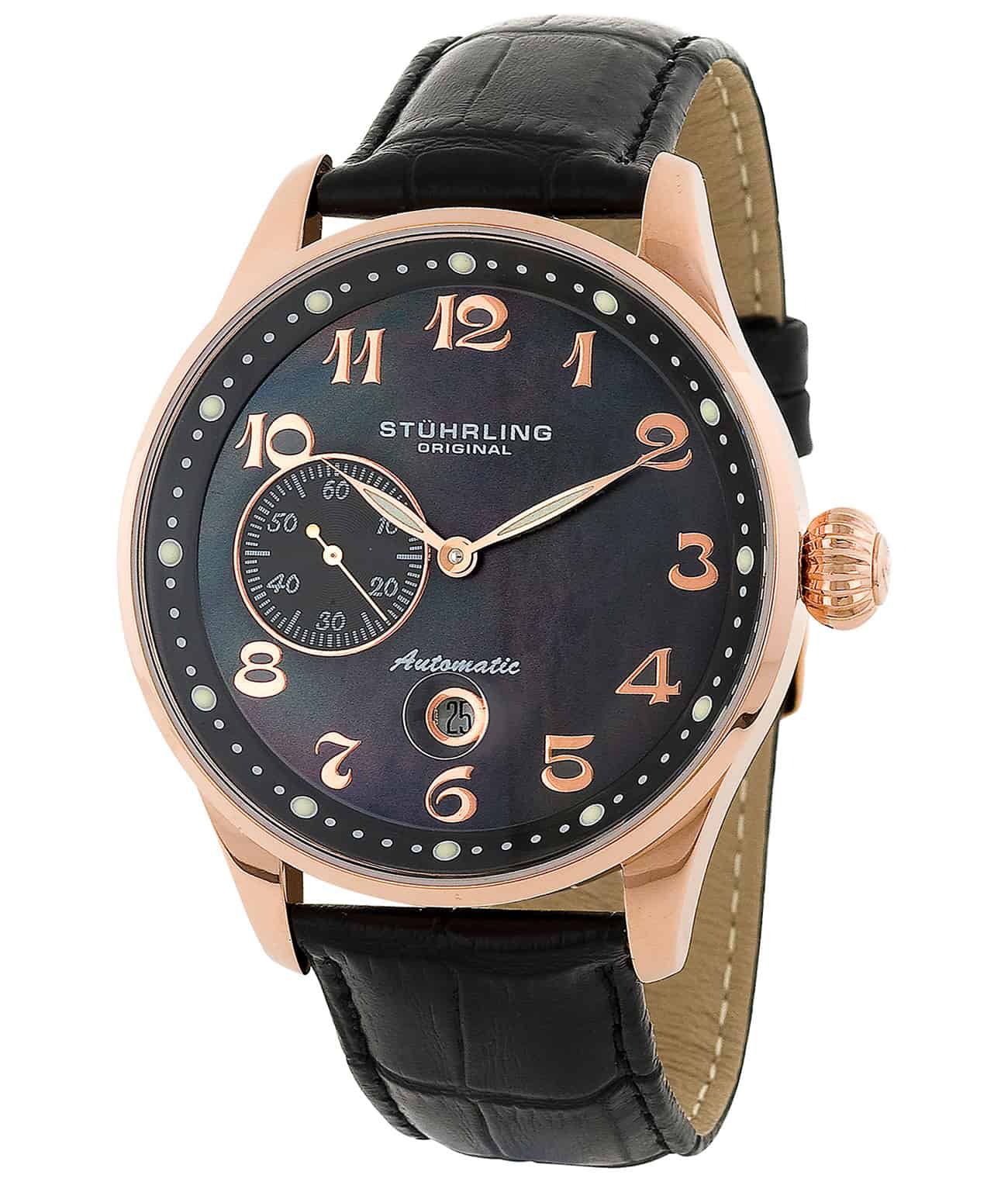 Heritage Grand 148A Automatic 44mm Classic Men's Watch - Luxury Stainless Steel Dress Watch for Business, Formal Occasions & Everyday Wear