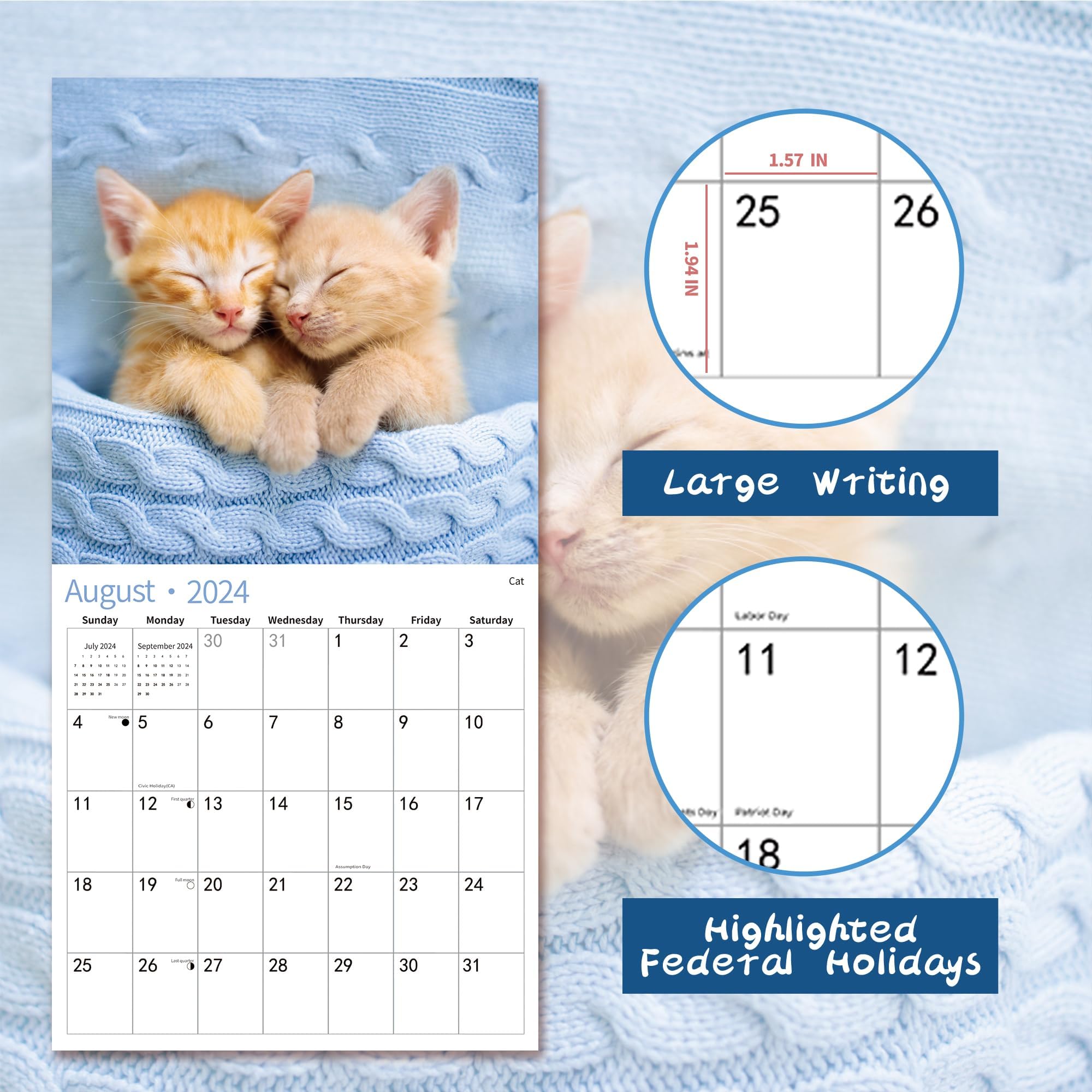 2025-2026 Wall Calendar with Adorable Baby Animals | 12