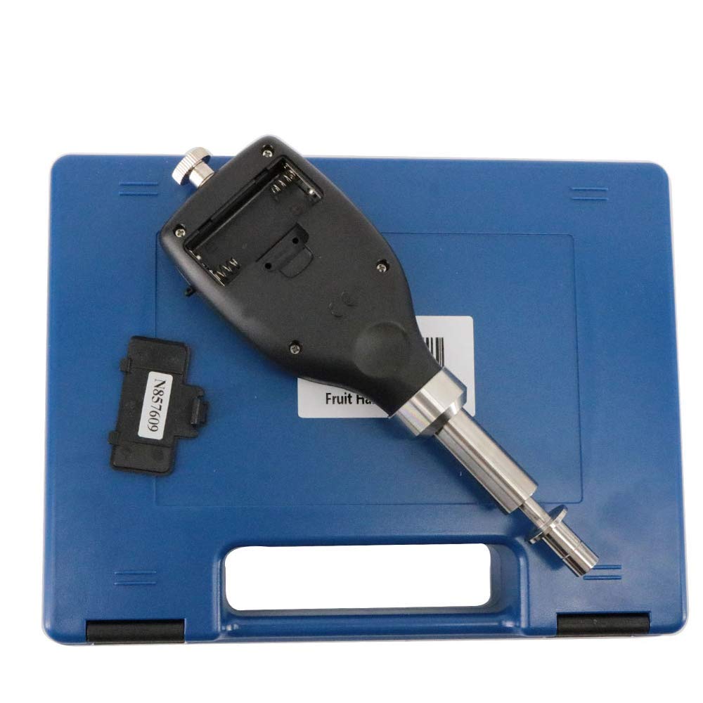 Fruit Penetrometer Hardness Tester - FHT-1122 Digital Fruit Firmness Meter with 7.9mm & 11.1mm Tips for Measuring Large Hard Fruits - Perfect for Apple, Pear, Peach Quality Testing in Orchards and Farms