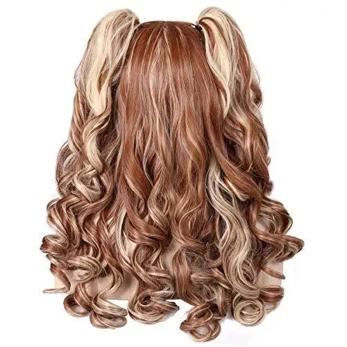 Stylish Anime Cosplay Wig with Cute Ponytails - Perfect for Halloween, Cosplay Events & Themed Parties