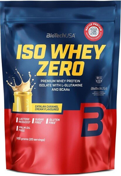 BioTechUSA Iso Whey Zero 500g - Premium Whey Protein Isolate Powder for Muscle Growth & Recovery - Ideal for Post-Workout, Weight Loss & Fitness Enthusiasts