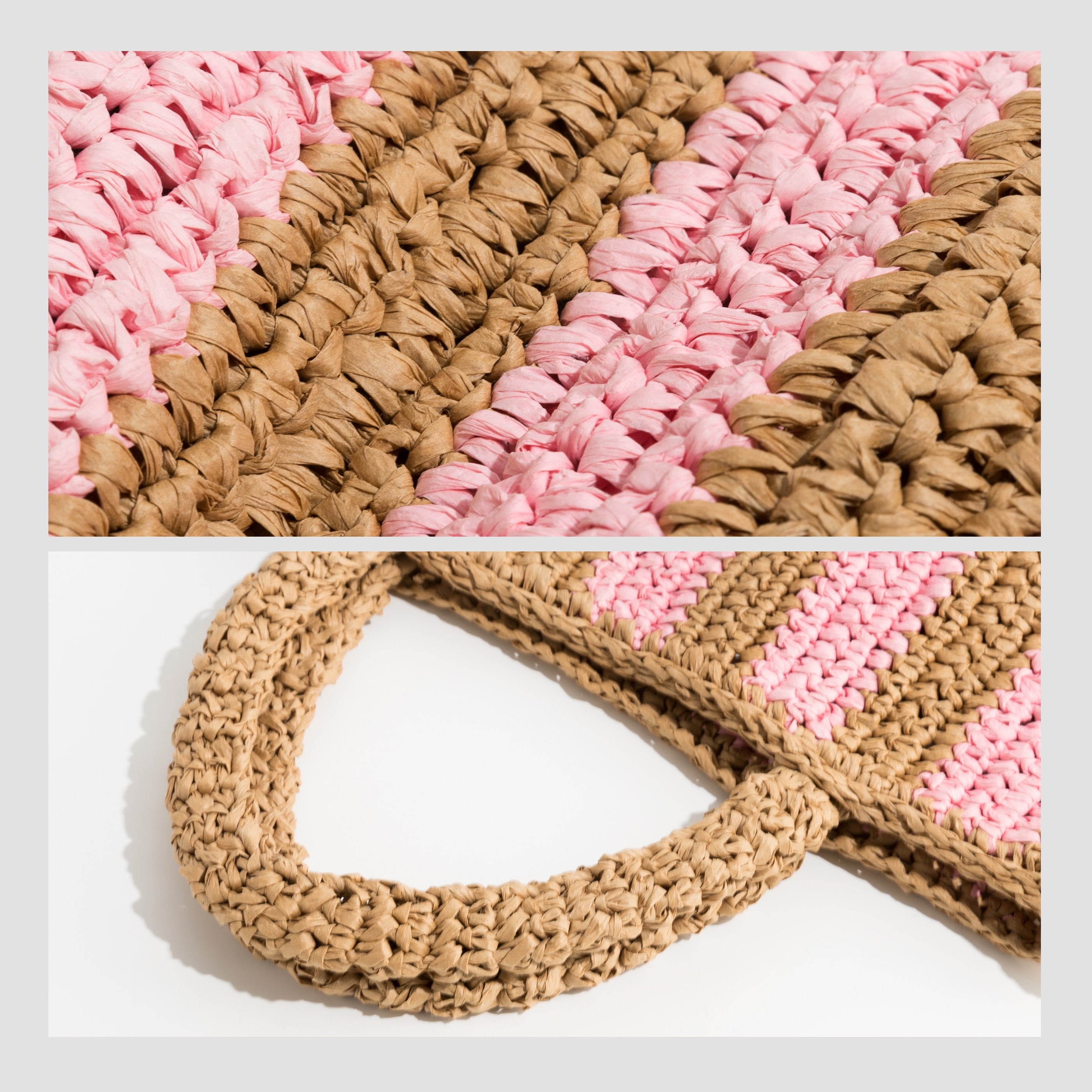 Stylish Women's Striped Straw Handbags - Trendy Summer Beach Tote for Vacation, Shopping & Outdoor Activities