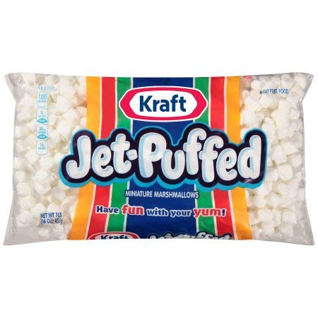 Kraft Jet-Puffed Mini Marshmallows - 12 Pack | Perfect for Hot Chocolate, Baking & Campfire S'mores | Gluten-Free Marshmallow Snacks