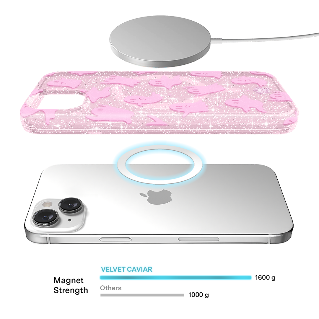 Pink Glitter iPhone Case - Sparkly Protective Cover for iPhone | Trendy & Durable Phone Case for Women, Girls | Perfect for Parties, Daily Use & Gifts