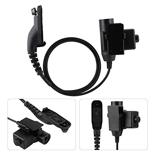 Tactical Headset with PTT Radio Adapter - Metal Clip, Clear Voice, Compatible with XiR Series 2-Way Radios - Perfect for Military, Security & Outdoor Communication