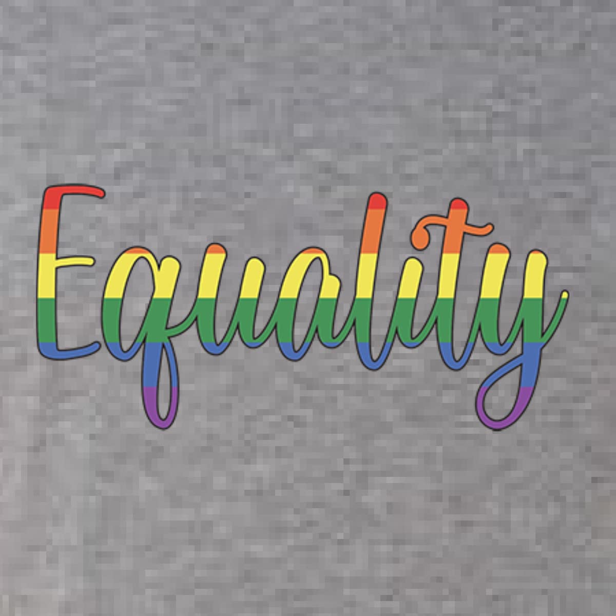 Equality Script Rainbow LGBT Pride Tri-Blend Racerback Tank Top - Soft & Comfortable LGBTQ+ Apparel for Pride Parades, Festivals & Everyday Wear
