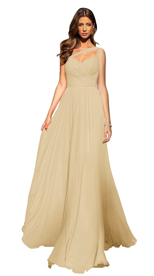 Boho Bridesmaid Dresses - Elegant Backless Long Chiffon Wedding Gowns for Women | Perfect for Beach Weddings, Formal Ceremonies & Special Occasions
