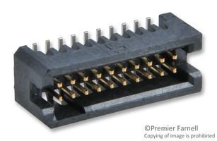 SAMTEC TFM-110-02-S-D 20-Pin Board-to-Board Connector Header, 2-Row, 10-Pack | PCB Circuit Board Interconnect Solution for Industrial Automation & Robotics Applications