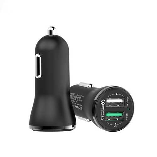 Bakeey QC3.0 Fast Car Charger with LED Indicator - 3A Quick Charge for iPhone X/8 Plus, OnePlus 5T, Xiaomi Redmi 5 Plus, Samsung S9+ - Perfect for Road Trips & Daily Commute