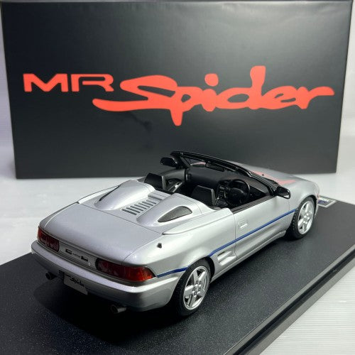 Peako Models 1:18 Scale Diecast Toyota MR2 Spyder SW20 1996 Silver - Collectible Car Model for Display, Gifts & Automotive Enthusiasts
