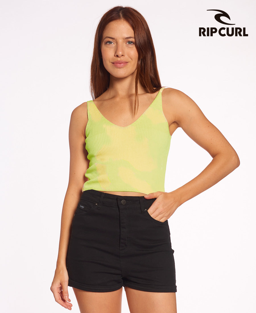 Rip Curl Women's Muscle Tee Knit Top (K9) - Outlet Sale - Perfect for Surfing, Yoga & Casual Wear