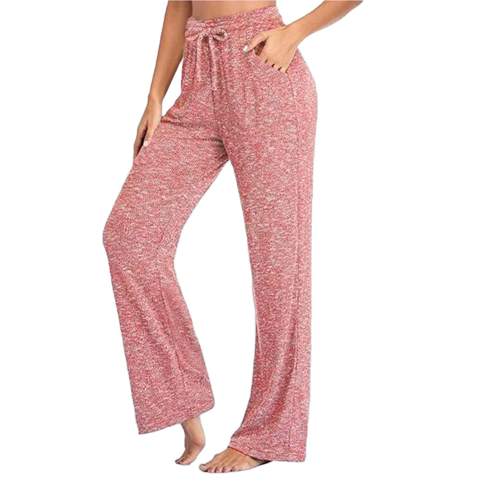 Women's High Waisted Wide Leg Yoga Pants - Breathable Quick Dry Casual Lounge Pants for Workout, Running, Travel & Everyday Comfort