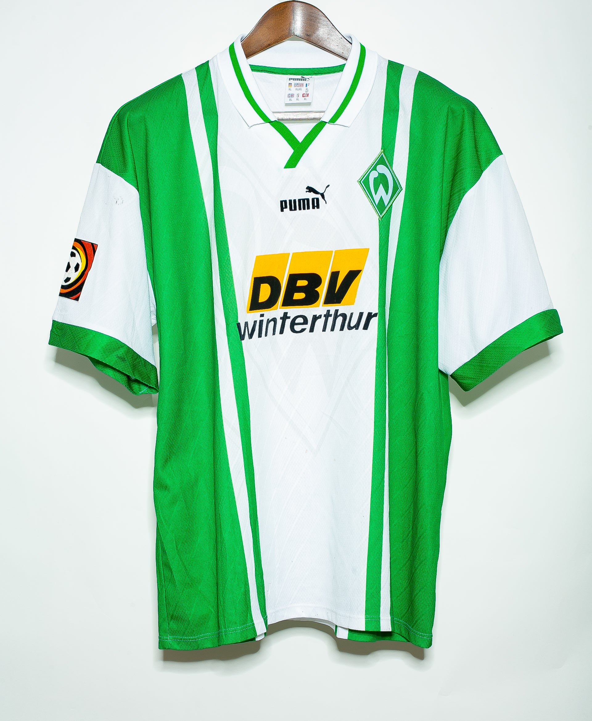 Original 1996-1997 Werder Bremen XL Home Jersey - Vintage Football Shirt for Collectors & Fans - Perfect for Match Days, Cosplay & Sports Memorabilia Display