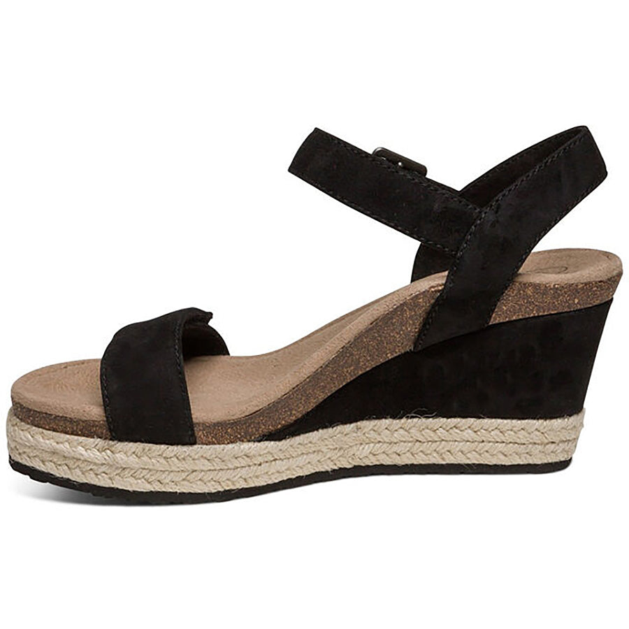 Aetrex Sydney Platform Sandal for Women - Comfortable Orthopedic Sandals with Arch Support - Perfect for Walking, Travel & Summer Outfits