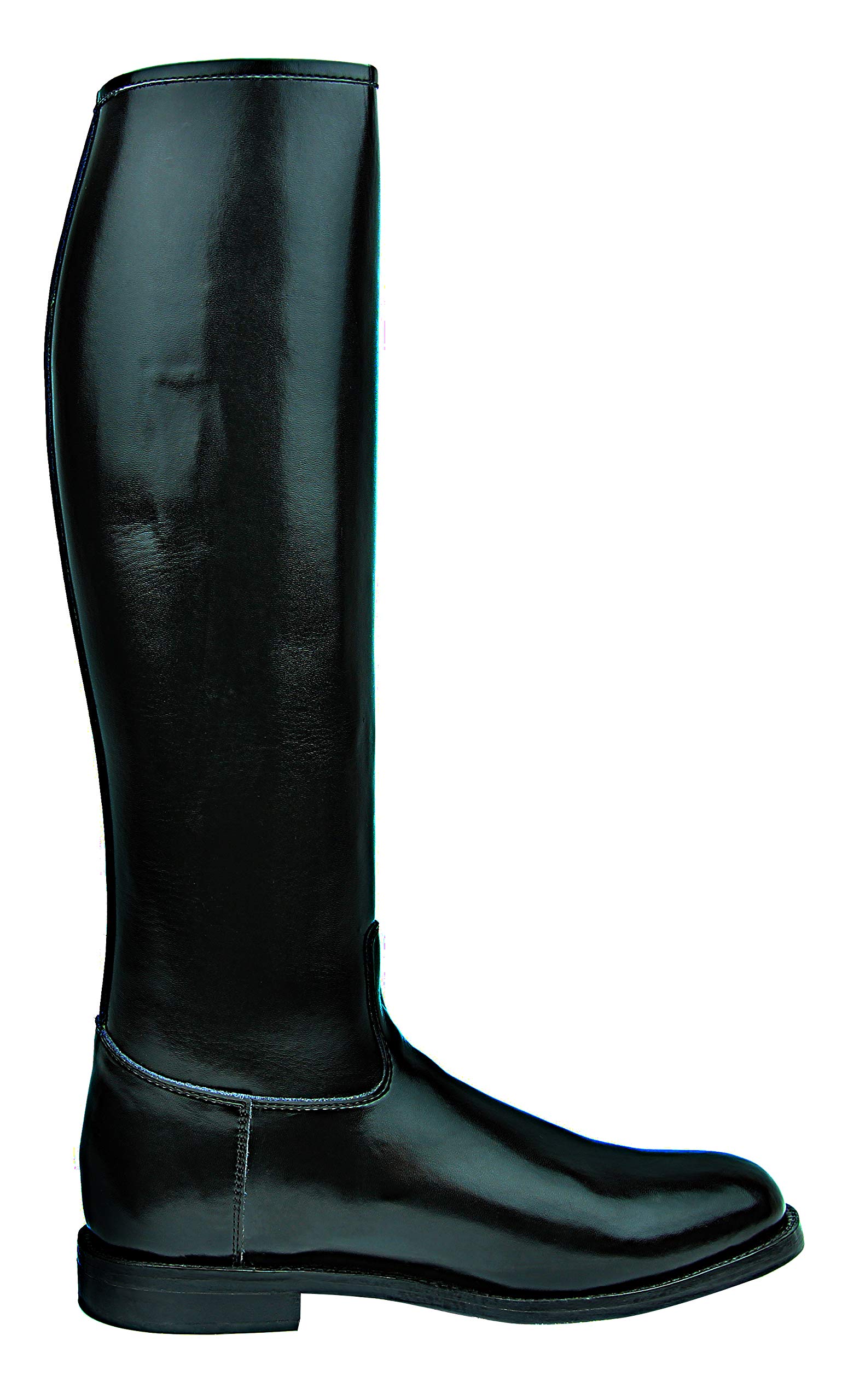 Men's Equestrian Riding Boots - Knee High Leather Polo Boots for Horseback Riding & Outdoor Activities - Black