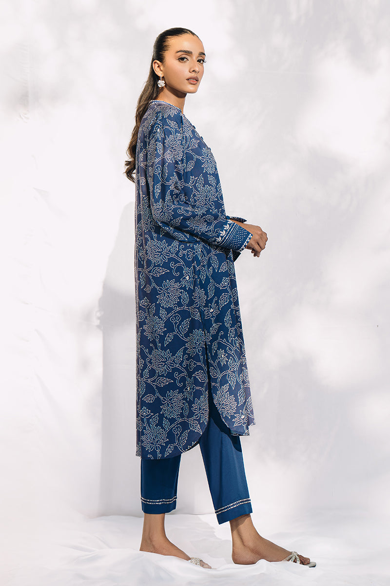 Midnight Mosaic 2-Piece Linen Suit for Women - Breathable Summer Outfit for Beach Weddings & Garden Parties