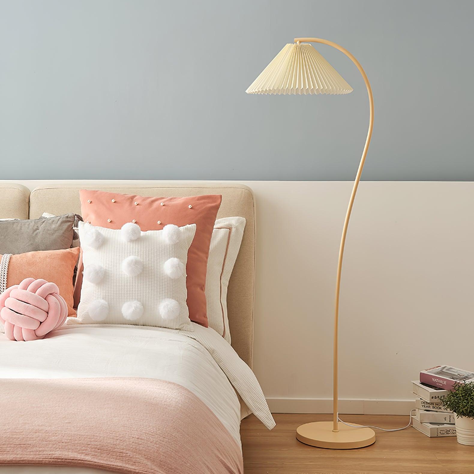 Modern Arched Floor Lamp with Adjustable Height - Stylish Reading Light for Living Room, Bedroom & Office - Perfect for Cozy Corners & Workspaces