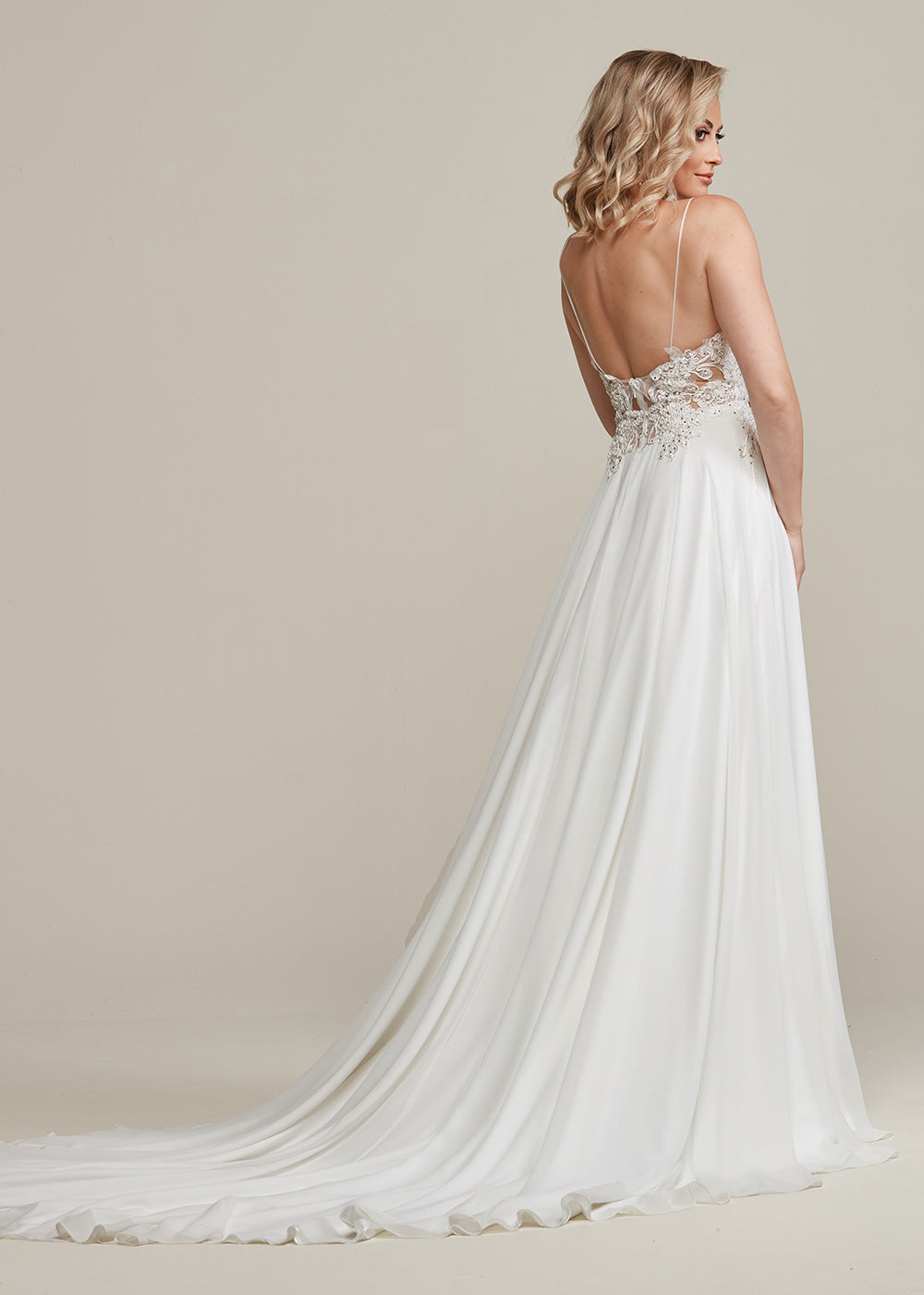 Rachel Wedding Dress - Elegant Lace Bridal Gown for Try at Home | Perfect for Beach, Church & Garden Weddings