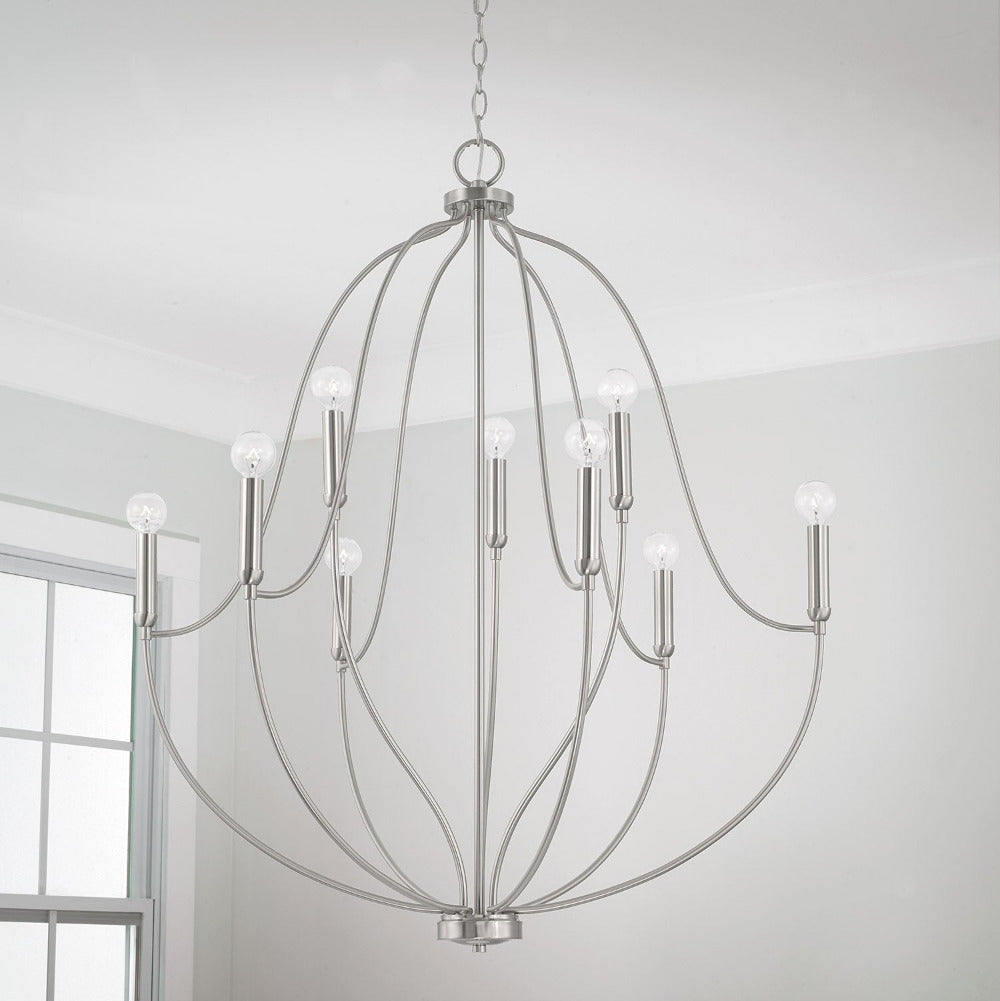Elegant Susie Chandelier - Modern Crystal Ceiling Light Fixture for Dining Room, Bedroom & Living Room Decor