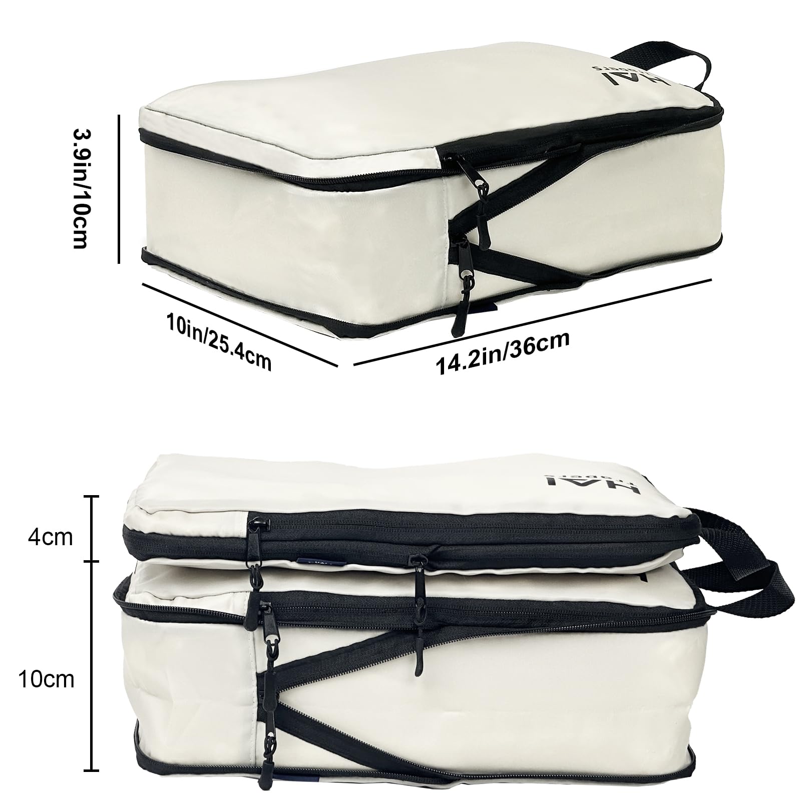 3-Pack Compression Packing Cubes for Travel - Lightweight Luggage Organizers for Carry-On Suitcases | Perfect for Business Trips & Vacation Packing