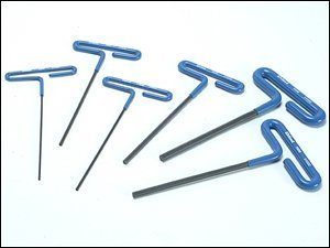 Eklind 2-6mm Metric T-Handle Hex Key Set (6-Piece) - Professional Precision Tools for Bicycle, Motorcycle & Furniture Assembly