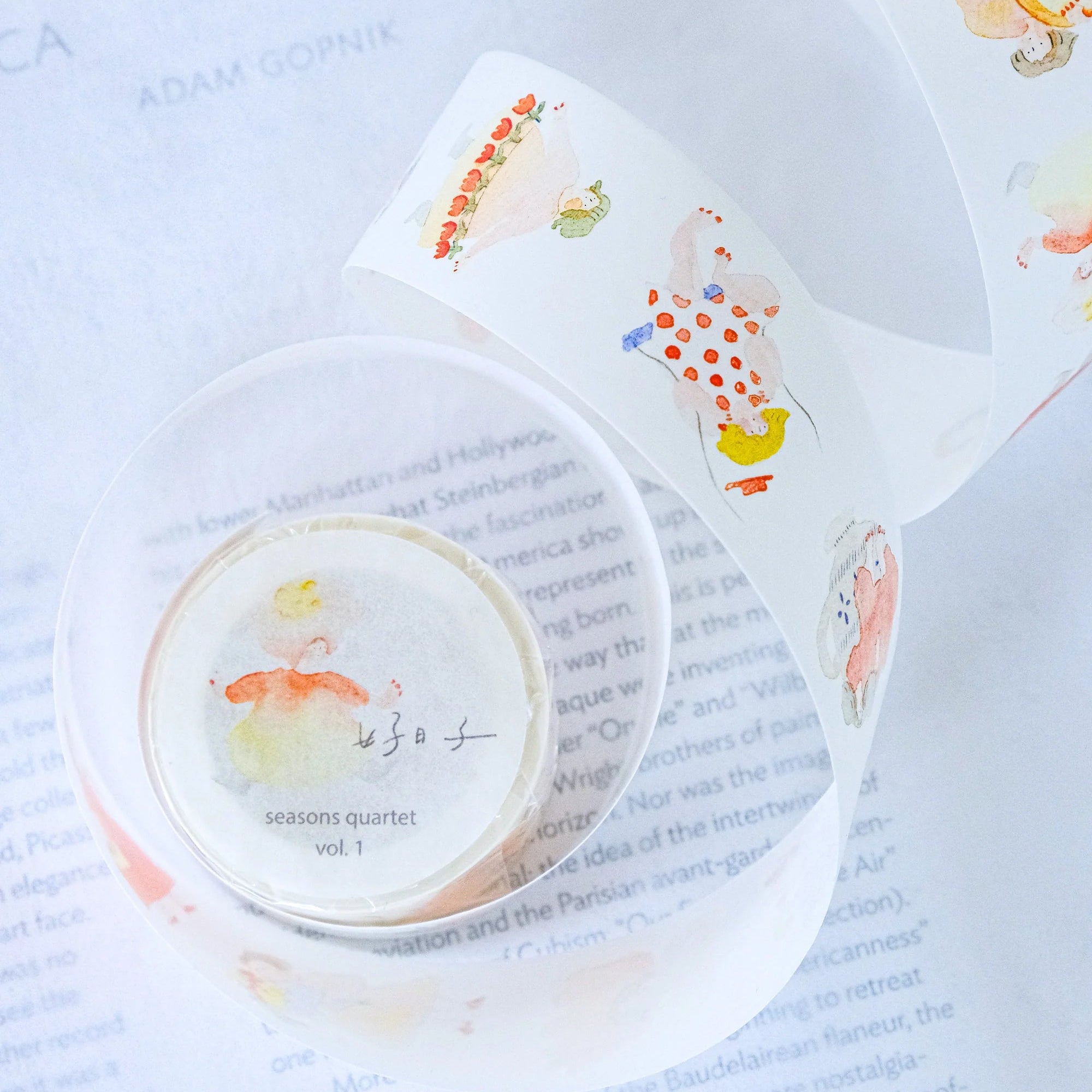 Dodolulu Washi Tape - Seasons Quartet Vol. 1 Decorative Japanese Paper Tape for Scrapbooking, Journaling, DIY Crafts, Gift Wrapping & Home Decor