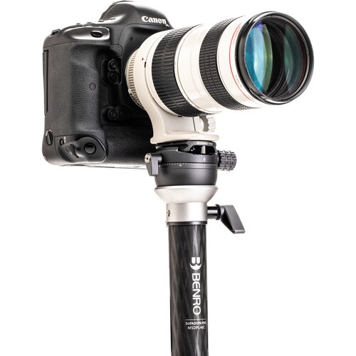 Benro MSDPL46C Carbon Fiber Monopod with Pan Head - Lightweight & Durable for Travel, Photography & Videography - Perfect for Outdoor, Sports & Event Shooting