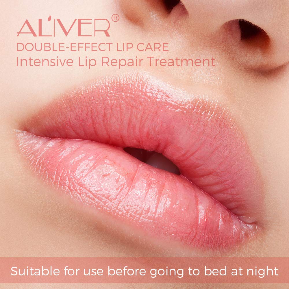 Collagen Peptide Lip Sleep Mask & Peach Lip Scrub - Overnight Moisturizing Treatment for Dry, Chapped, Peeling & Cracked Lips | Hydrating Lip Balm for Deep Repair | Perfect for Nighttime Lip Care & Winter Lip Protection (Peach Scent)