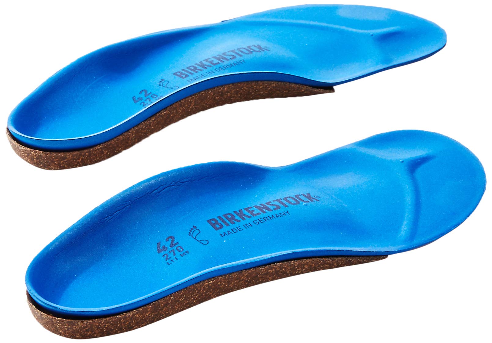 Birkenstock BirkoSport Arch Support Insoles for Adults - Blue, Women's 14-14.5 / Men's 12-12.5 | Comfortable Orthotic Insoles for Walking, Running & Everyday Wear