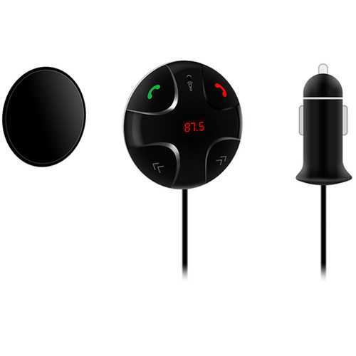 Wireless Bluetooth FM Transmitter MP3 Player for Car - Hands-Free Calling, TF Card Slot, Fast Charging Compatible with iPhone X/8/Plus, OnePlus 5 - Perfect for Road Trips & Commuting