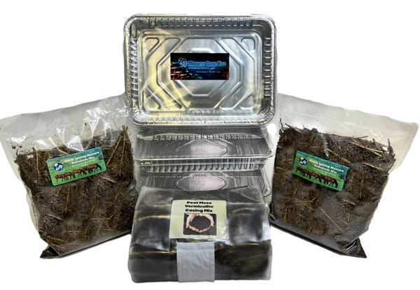 Premium Midwest Grow Kits - Manure & Grass Lover's Bulk Spawn Mushroom Growing Kit with Casing Layer | Ideal for Home Cultivation & Organic Farming