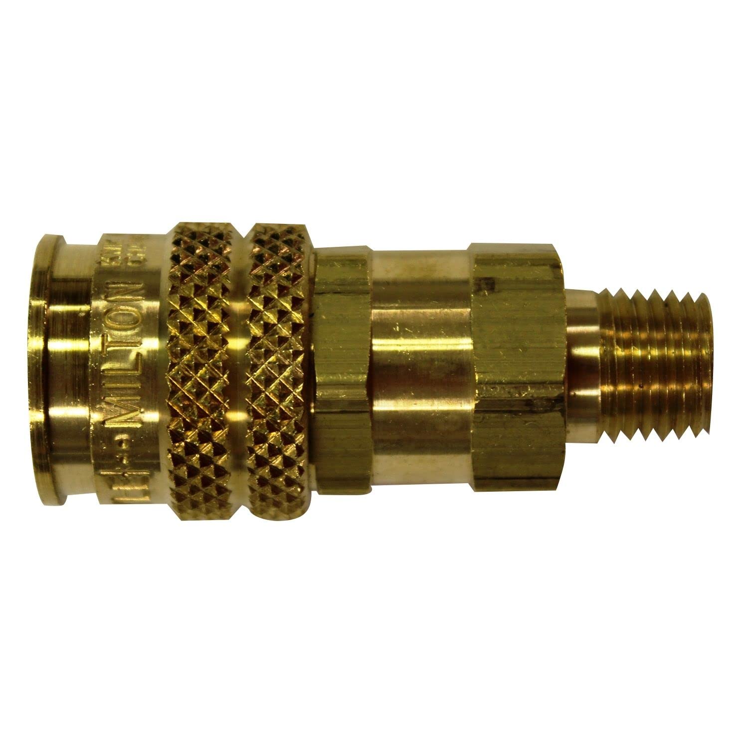 Milton Industries S-746 AMT Universal Coupler, 1/4-In. NPT Male Quick Connect Air Fitting - Pack of 10 for Air Compressors, Pneumatic Tools & HVAC Systems